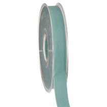 Product Velvet ribbon light blue decorative ribbon gift ribbon blue 15mm 7m