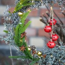 Product Bells Hanging Christmas Bells Red 28cm Set of 2
