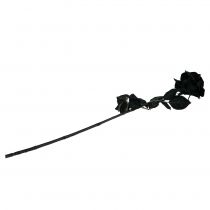 Product Rose silk flower black 63cm
