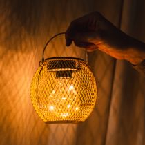 Product Solar lantern LED for atmospheric garden lighting in an attractive metal design, 12cm
