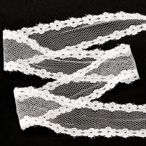 Product Lace ribbon wedding ribbon decorative ribbon lace white 28mm 20m