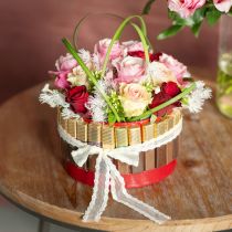 Product Lace ribbon wedding ribbon decorative ribbon lace white 28mm 20m