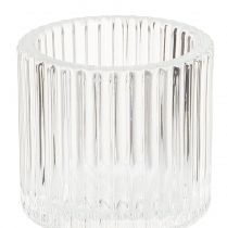 Product Glass candle holder tealight holder Ø5cm H8cm 4 pcs