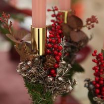 Product Gold metal candle holder modern 21.5cm 4 pieces