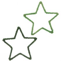 Product Stars Jute for Christmas Decoration Christmas Stars Green 15cm 8 pcs