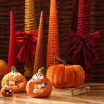 Product Red velvet corduroy fabric bow for hanging Christmas decorations, 24cm, 2 pieces