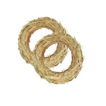 Straw wreath 18/3cm (10 pieces)