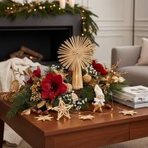 Product Straw Star Set Christmas Tree Ornaments Figures and Stars 35pcs