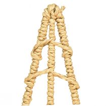 Product Christmas tree decoration with base wood metal natural 18x12x51cm