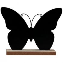 Product Table decoration wood decoration butterfly black natural 12cm 6pcs