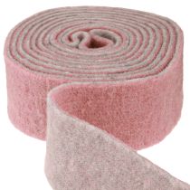 Product Pot ribbon decorative ribbon wool felt wool old pink grey 7.5cm 5m
