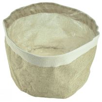 Product Planter jute fabric basket natural utensil Ø26cm H21cm 3pcs