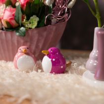 Product Bird decorative figure, cute and colorful design for the living room, 6cm, 6 pieces