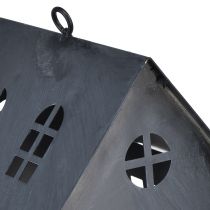 Product Birdhouse antique grey metal 30x15 cm