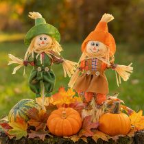 Product Scarecrow on stick flower plug large H44/82cm 4 pcs