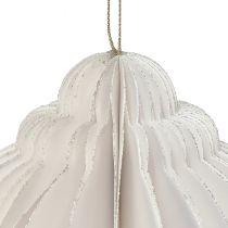 Product Honeycomb Christmas ball paper white FSC Ø15cm H20cm