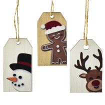 Product Christmas tags gift tags Christmas 6cm 6pcs