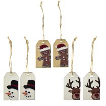 Product Christmas tags gift tags Christmas 6cm 6pcs
