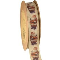 Product Christmas ribbon rustic ribbon Santa Claus 25mm 15m