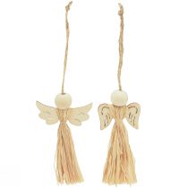 Product Christmas angel Christmas tree decoration angel raffia 11cm 12 pcs