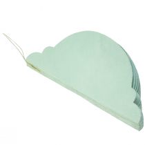 Product Christmas ball paper turquoise onion FSC Ø15cm H20cm