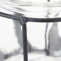 Product Metal lantern with glass, anthracite, Ø23cm, H27cm