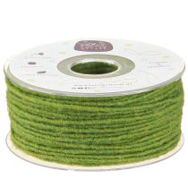 Product Wick thread wool cord felt cord moss green 3mm 100m