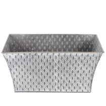 Product Zinc bowl with diamond pattern 30cm×18cm H15cm