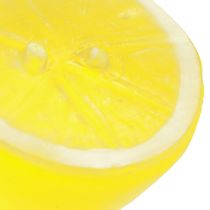 Product Artificial Yellow Lemon Decorations, 18 Pieces - Realistic Lemon Halves