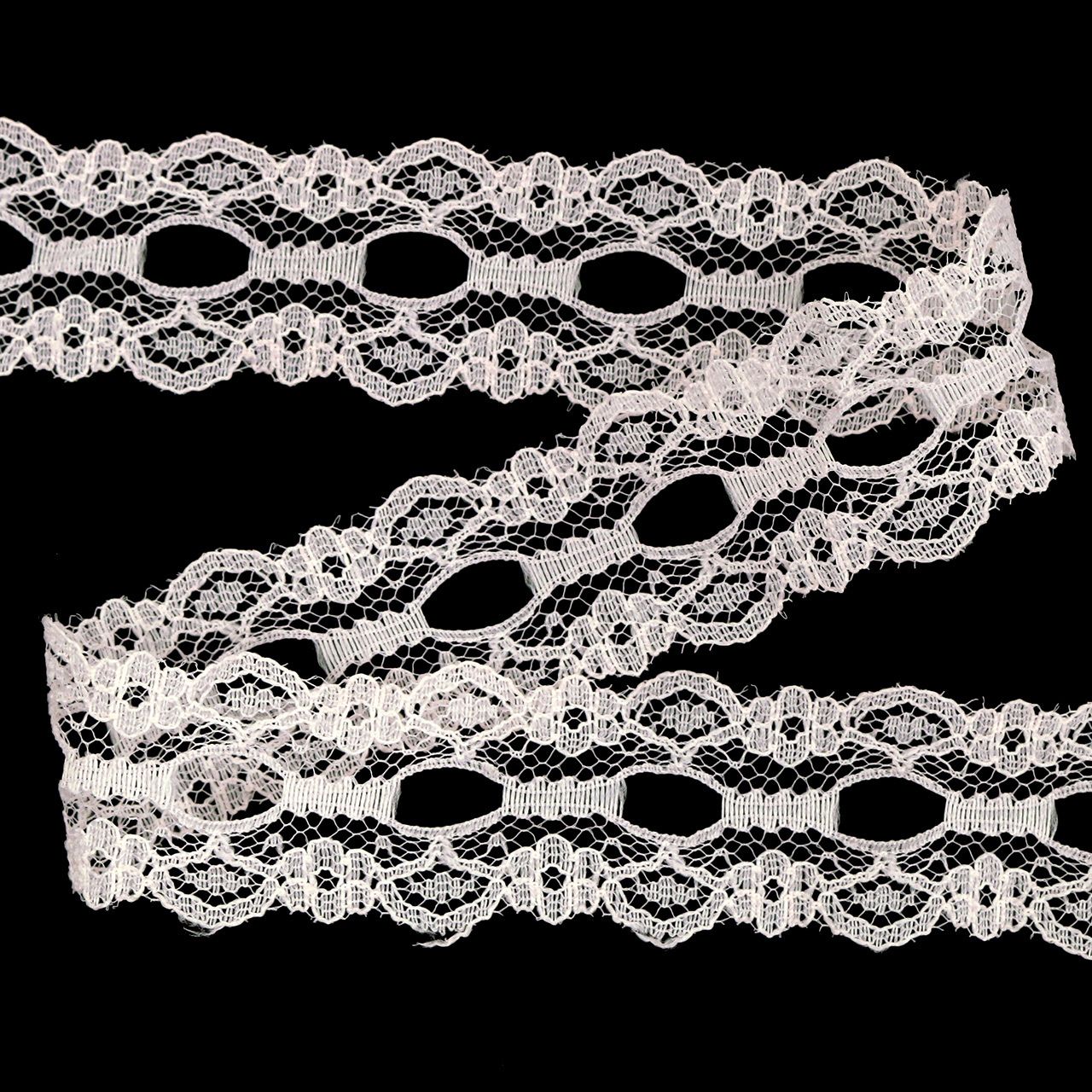 Floristik24.ie Lace ribbon pink 30mm deco ribbon lace wedding