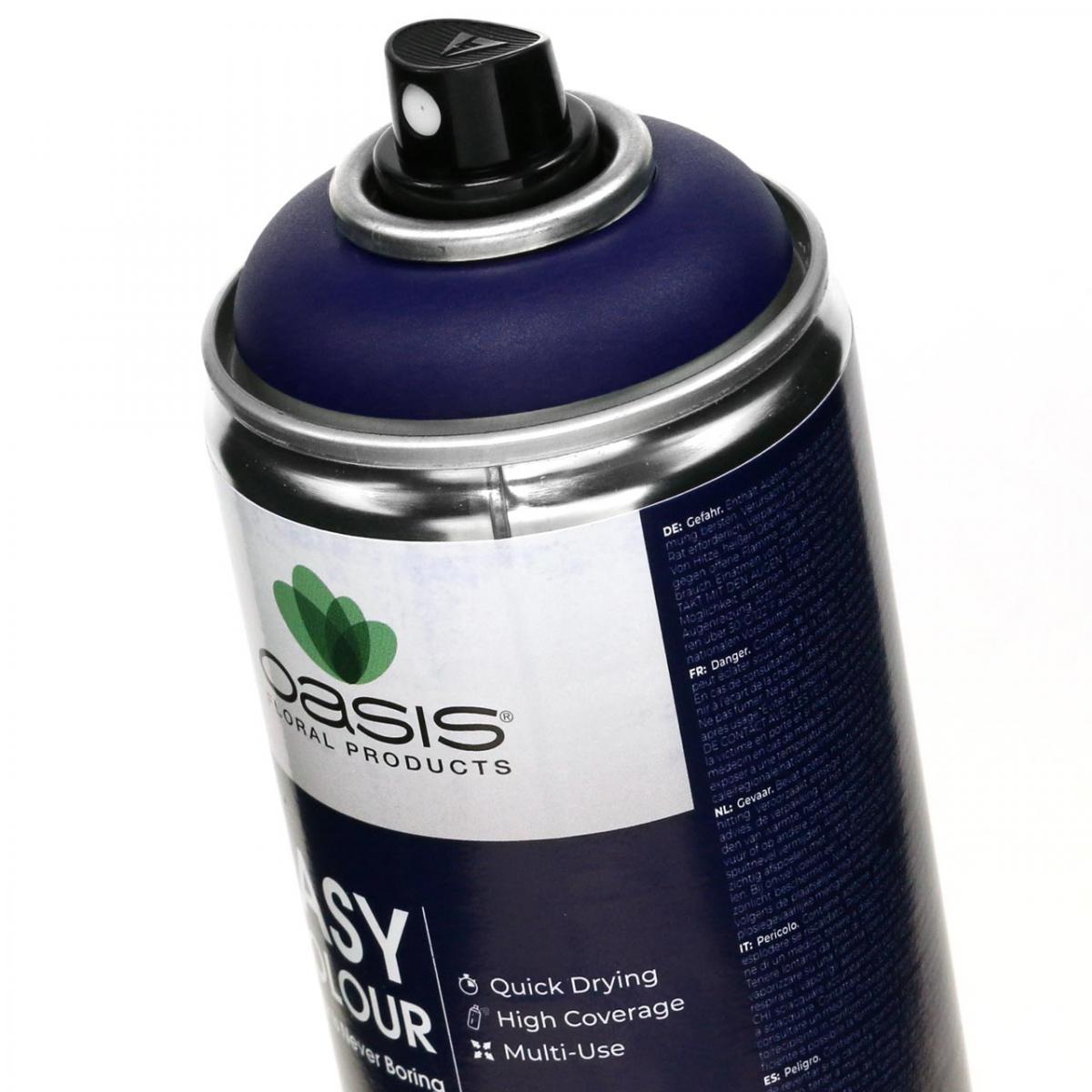 Floristik24.ie OASIS® Easy Color Spray, paint spray dark blue 400ml