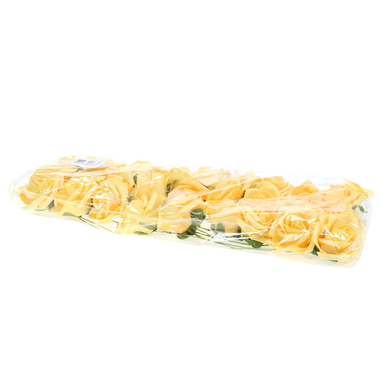 Floristik24.ie Foam rose Ø6cm yellow 27p65151