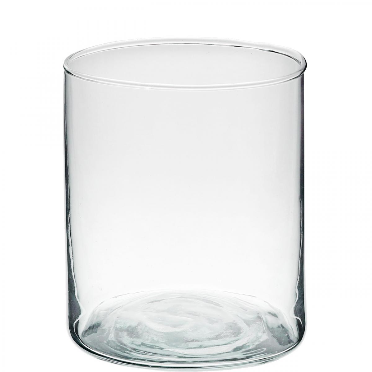 Floristik24.ie Round glass vase, clear glass cylinder Ø9cm H10.5cm24111
