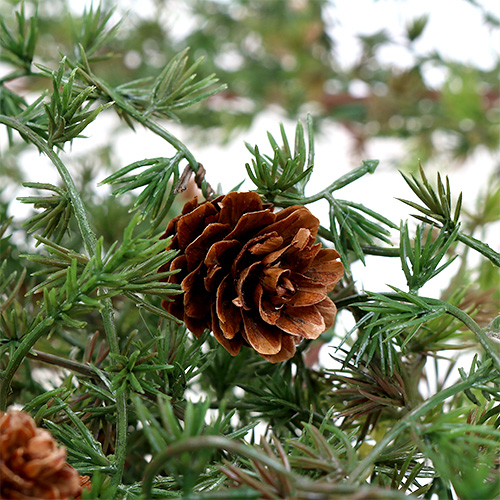 Larch garland green with cones 180cm