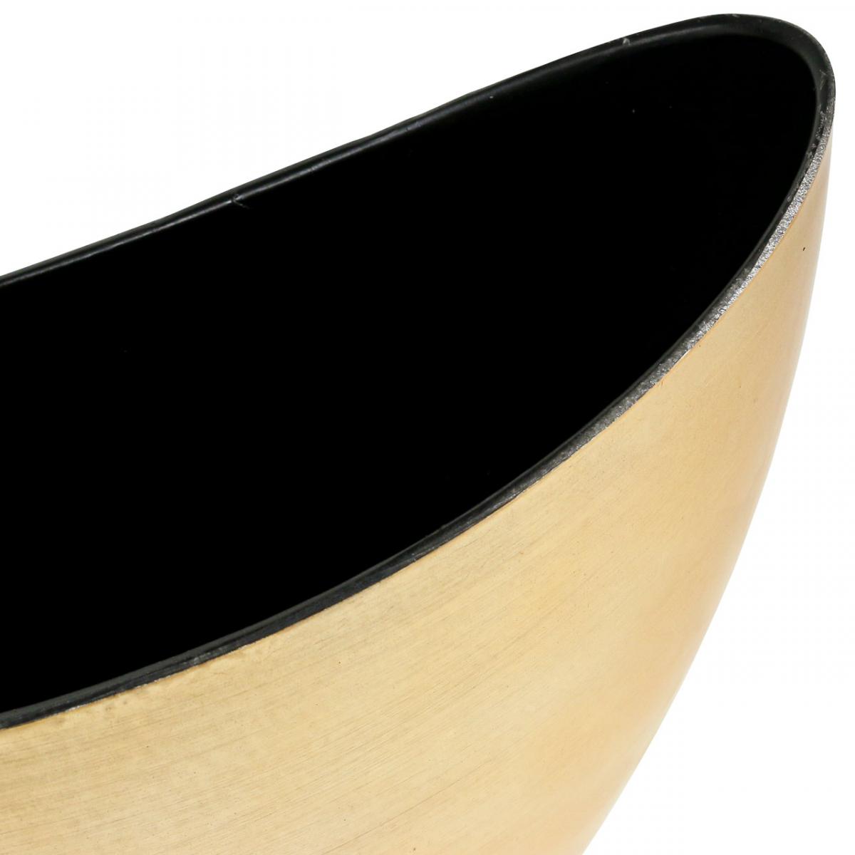 Floristik24.ie Plant bowl oval decorative bowl jardiniere gold 24×10×