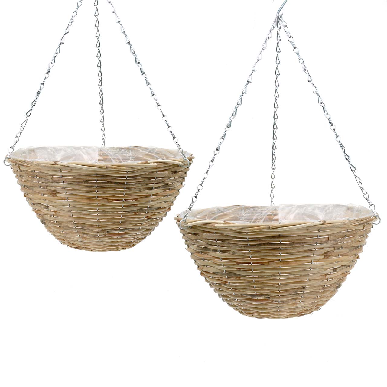 Floristik24.ie Rattan hanging basket Ø35 / Ø40cm, set of 269401