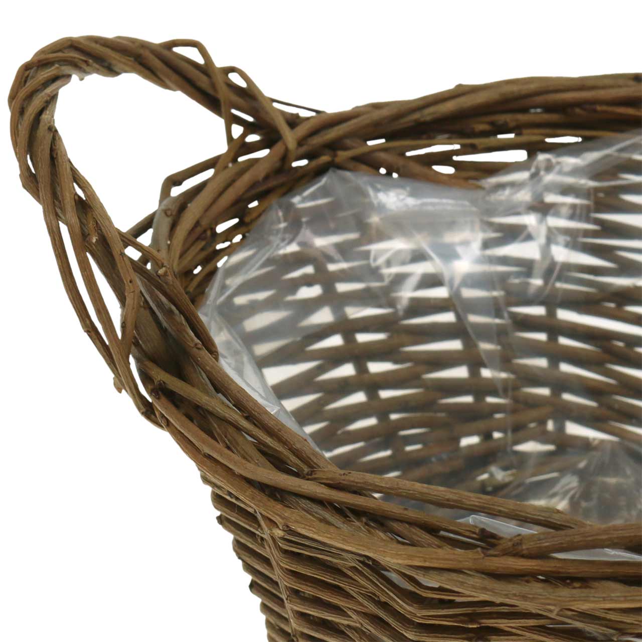 Floristik24.ie Round basket made of willow branches Easter basket brown
