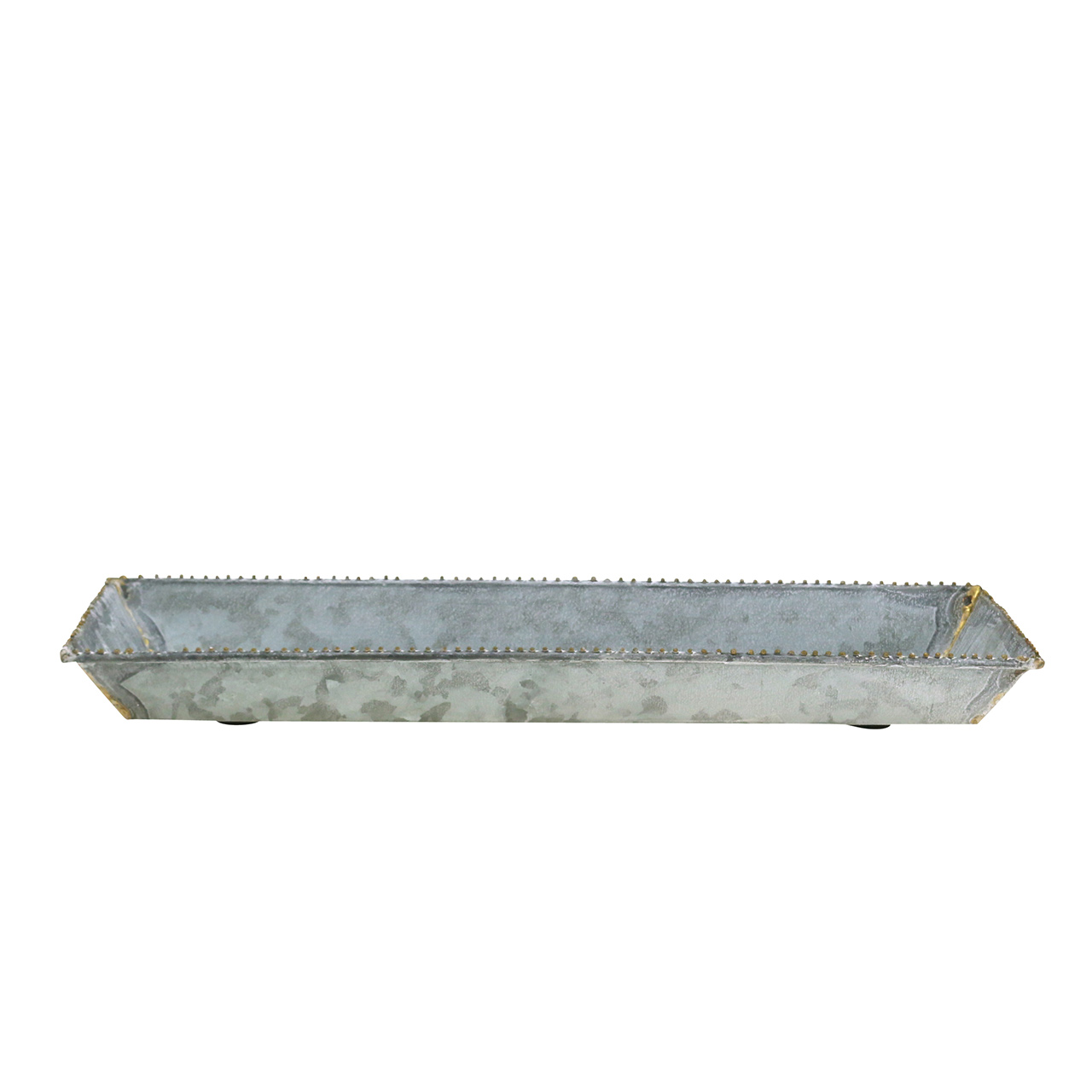 Floristik24.ie Decorative tray white washed zinc 40cm × 15cm69100