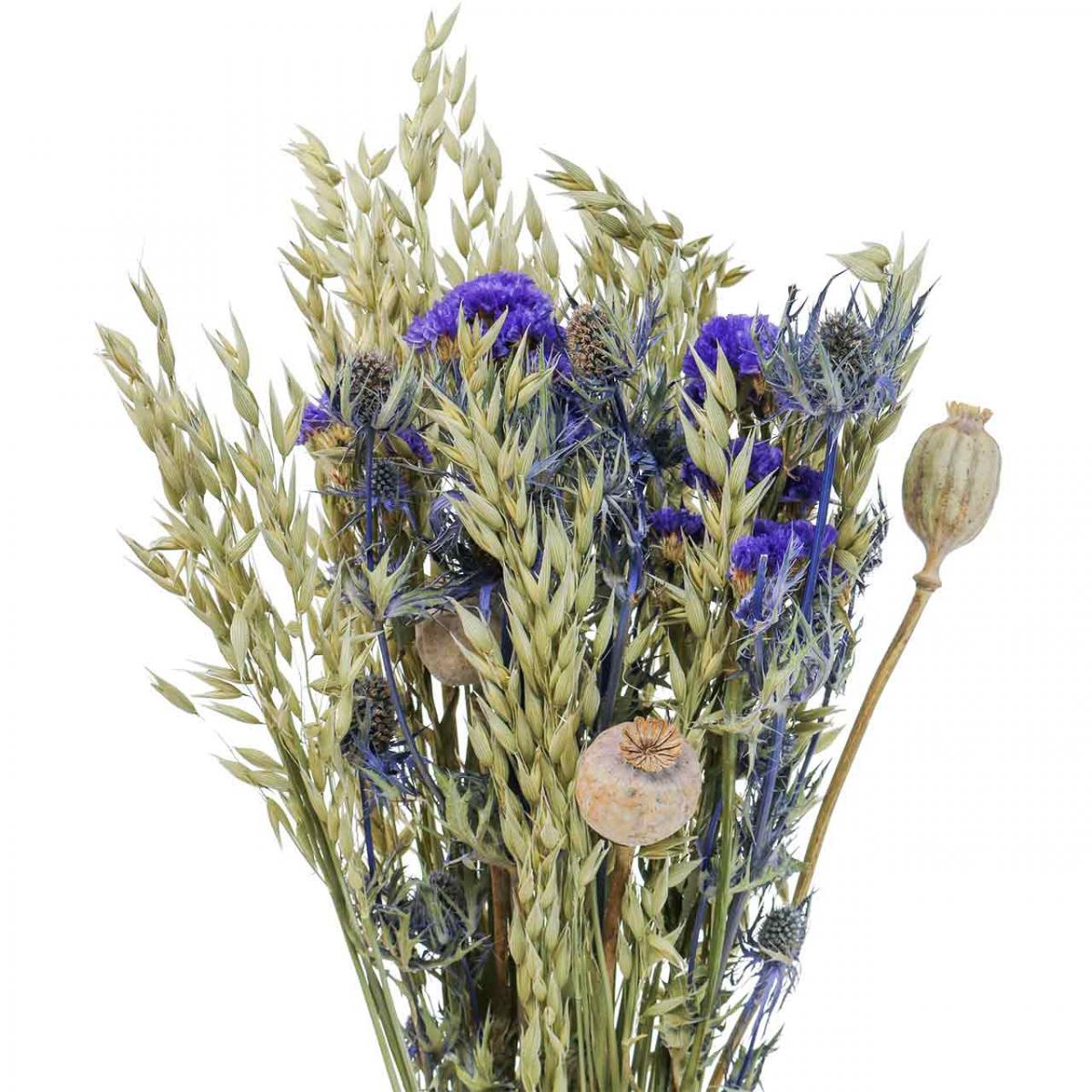 Bouquet of dried flowers Bouquet of meadow flowers blue  H50cm 100g-02093-000-010