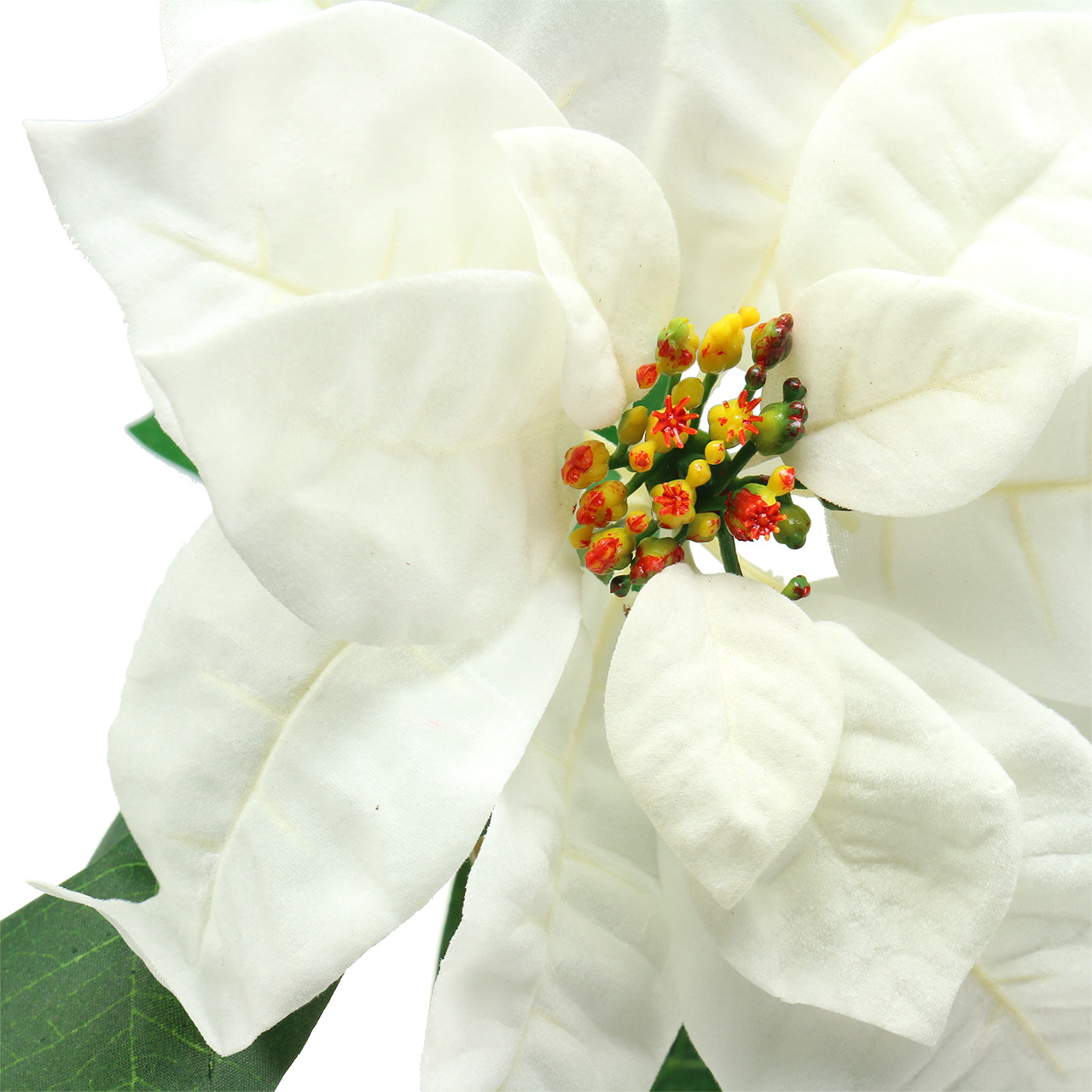Floristik24.ie Poinsettia artificial flower white 67cm