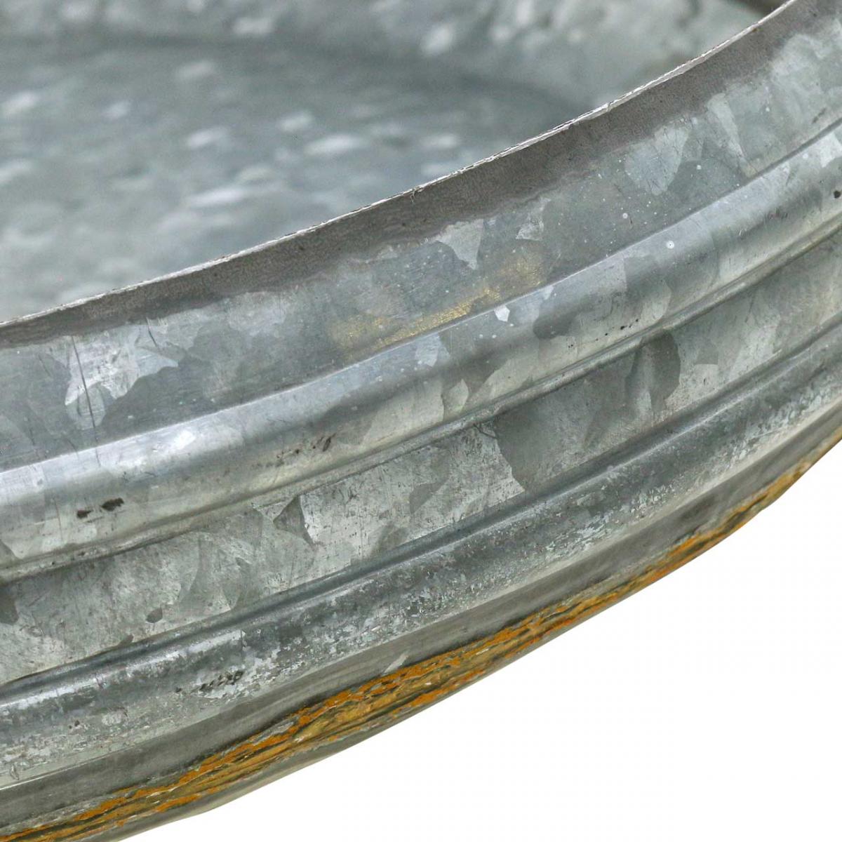 Snapshot of Galvanized Rusted Metal Fish Bowl