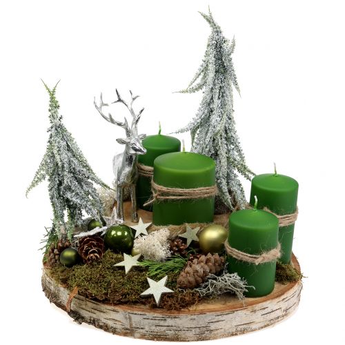 Floristik24 Deco figure deer silver 16.5cm