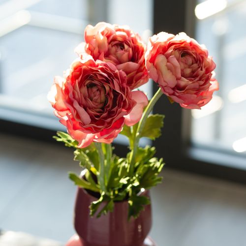 Product Artificial ranunculus as a bouquet for elegant and low-maintenance decoration, 51cm, 3 pieces