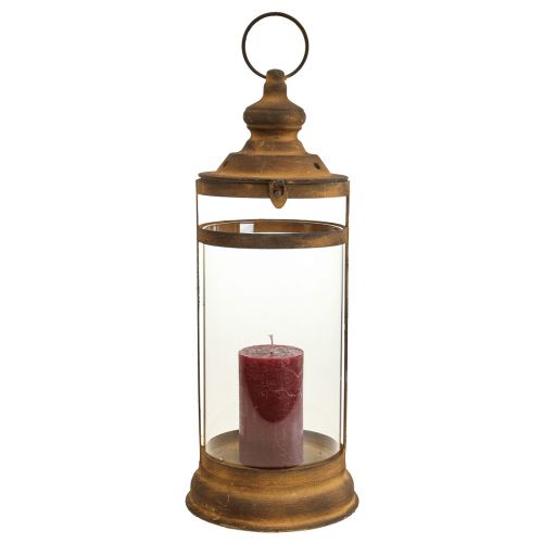 Floristik24 Deco Lantern Lantern Rust Look Metal Deco Ø15cm H46cm