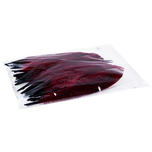 Product Decorative feathers for crafts Real bird feathers wine red 20g