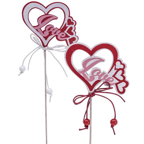 Flower plug deco plug &quot;Love&quot; Valentine&#39;s Day 25.5cm 16pcs