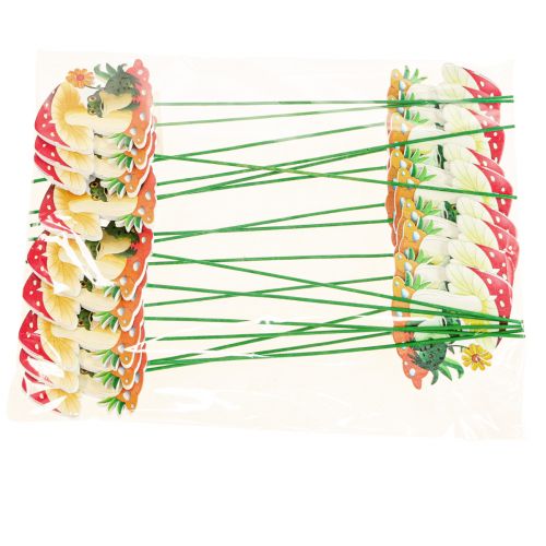 Product Decorative plug wooden flower plug frog decoration 6.5cm 18 pcs