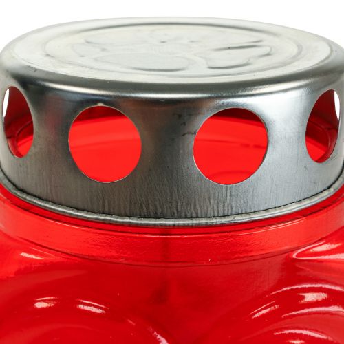 Product Grave candles red heart mourning light memorial light 9×8×15cm 24h 4 pcs