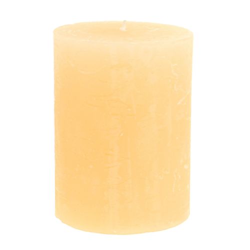 Candles Apricot Light Solid colored pillar candles 60×80mm 4pcs