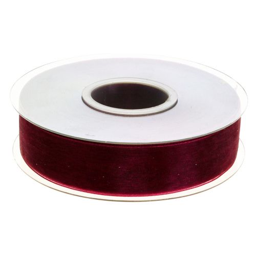 Product Organza ribbon fabric ribbon Organza Bordeaux 25mm 50m